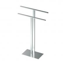 Gatco 1552C - Modern Floor Towel Stand, Chrome