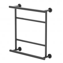 Gatco 1553MX - Latitude II Hotel Towel Centre Rack, Matte Black