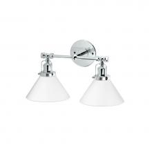 Gatco 1613 - Cafe Double Sconce, Chrome