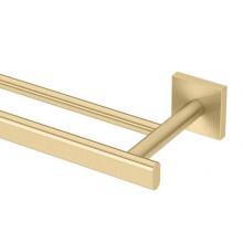 Gatco 4064 - Elevate 24''L Double Towel Bar, Brushed Brass