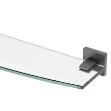 Gatco 4056MX - Elevate Vanity Glass Shelf, Matte Black