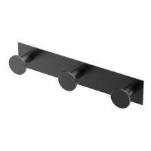 Gatco 1288MX - Glam All Modern Décor 11'' L Triple Robe Hook, Matte Black