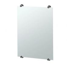 Gatco 1561MX - Latitude 30''H Frameless Fixed Mount Mirror, Matte Black