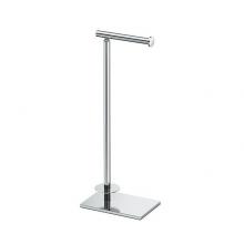 Gatco 1443C - Square Standing Tissue Paper with Storage Holder,  Chrome