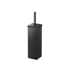 Gatco 1488MX - Elegant Square Toilet Brush Holder Matte Black