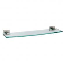 Gatco 4076 - Elevate Vanity Glass Shelf, Satin Nickel