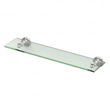 Gatco 4126 - Tavern Vanity Glass Shelf, Polished Nickel