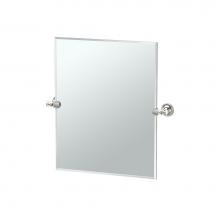 Gatco 4129SM - Tavern 24''H Frameless Rectangle Mirror, Polished Nickel