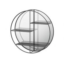 Gatco 1883 - Décor Shelf Mirror 26.5''Dia., Matte Black