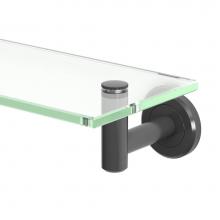 Gatco 4246MX - Latitude Vanity Glass Shelf, Matte Black