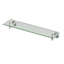 Gatco 4246 - Latitude Vanity Glass Shelf, Chrome