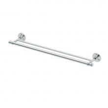 Gatco 4414 - Cafe 24''L Double Towel Bar, Chrome
