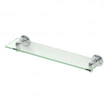 Gatco 4416 - Cafe Vanity Glass Shelf, Chrome