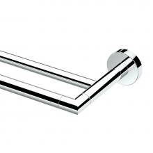 Gatco 4634 - Glam 24''L Double Towel Bar, Chrome
