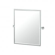 Gatco 4639FSM - Glam 25''H Framed Rectangle Mirror CH