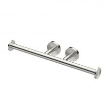 Gatco 4643A - Glam Double TP Holder, Satin Nickel