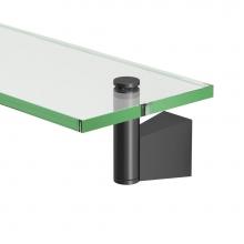 Gatco 4716MX - Bleu Vanity Glass Shelf, Matte Black