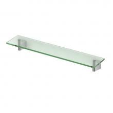 Gatco 4716 - Bleu Vanity Glass Shelf, Chrome
