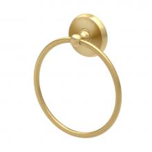Gatco 5053 - Designer II Towel Ring, Brushed Brass