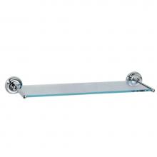 Gatco 5077 - Designer II Vanity Glass Shelf Chrome
