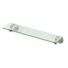 Gatco 5850 - Marina 20.13'' L Glass Shelf, Satin Nickel