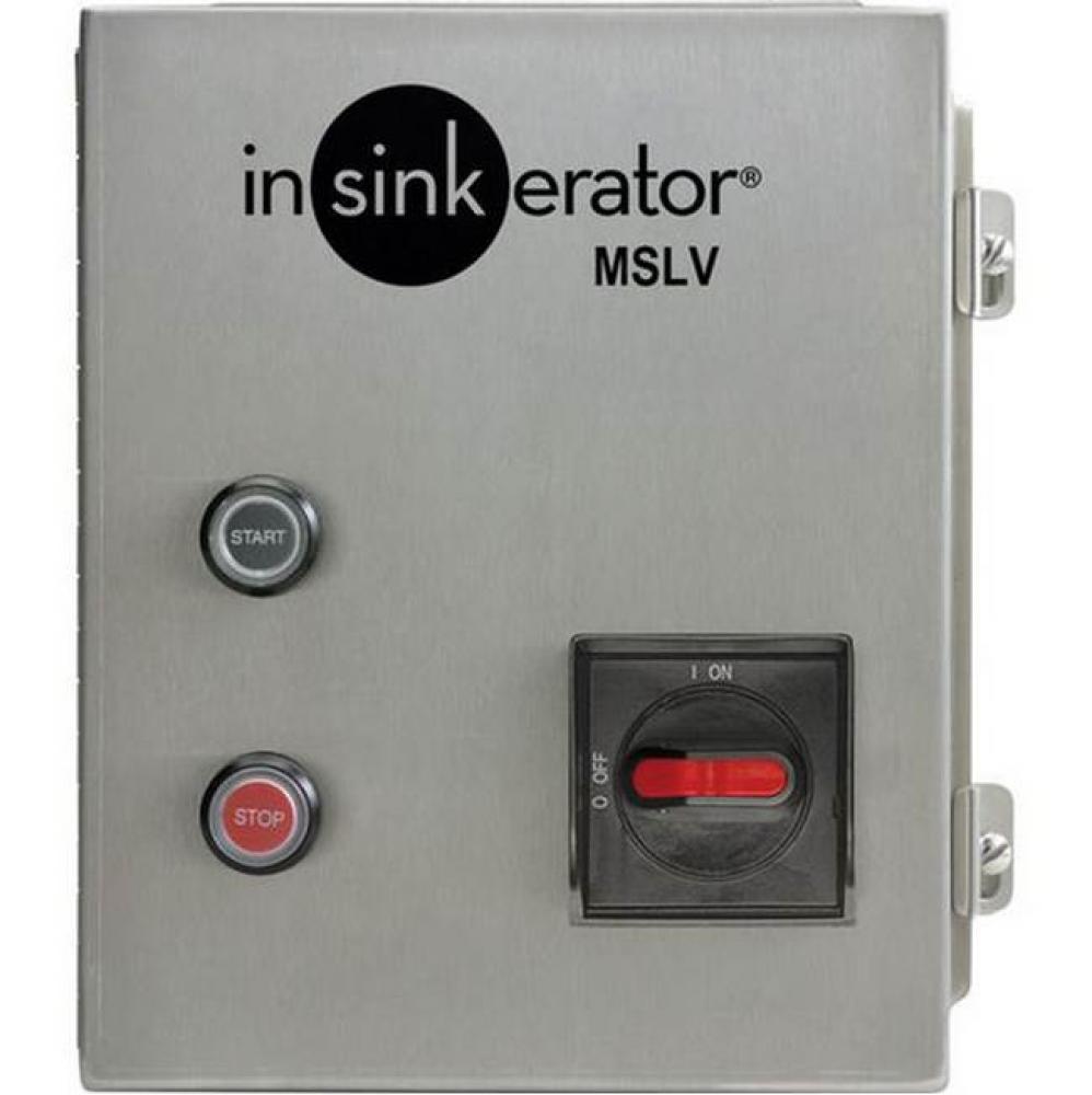 Control Center, MSLV, manual switch (low voltage), for SS-50 to SS-200 disposers, 115v/60/1-ph, (r