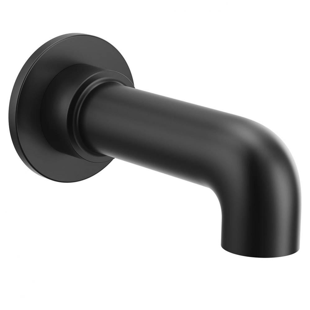 Cia Tub Spout with Slip-fit CC Connection in Matte Black