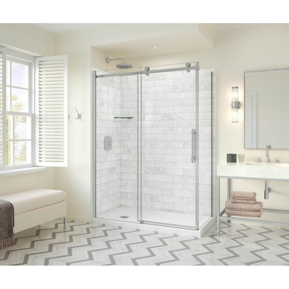 Odyssey SC 60&apos;&apos; x 32&apos;&apos; x 78&apos;&apos; 8mm Sliding Shower Door for Corner Ins