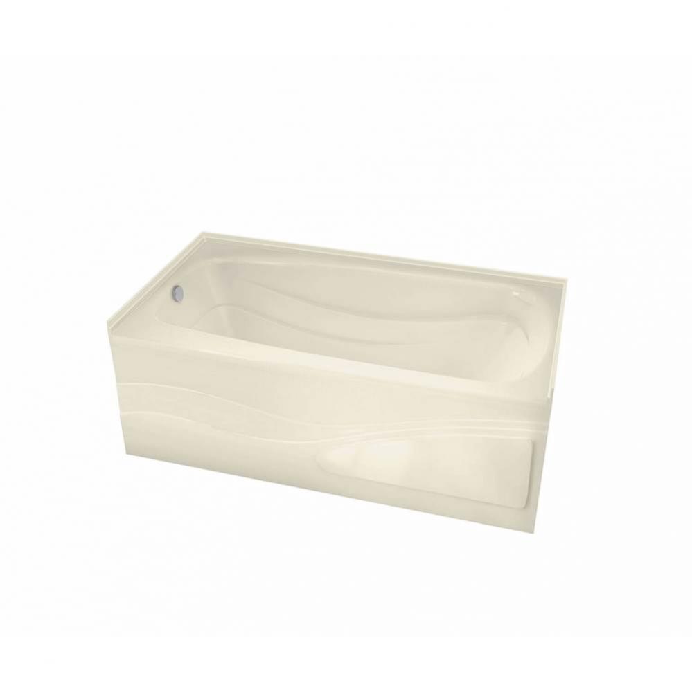 Tenderness 65.875 in. x 35.75 in. Alcove Bathtub with Left Drain in Bone