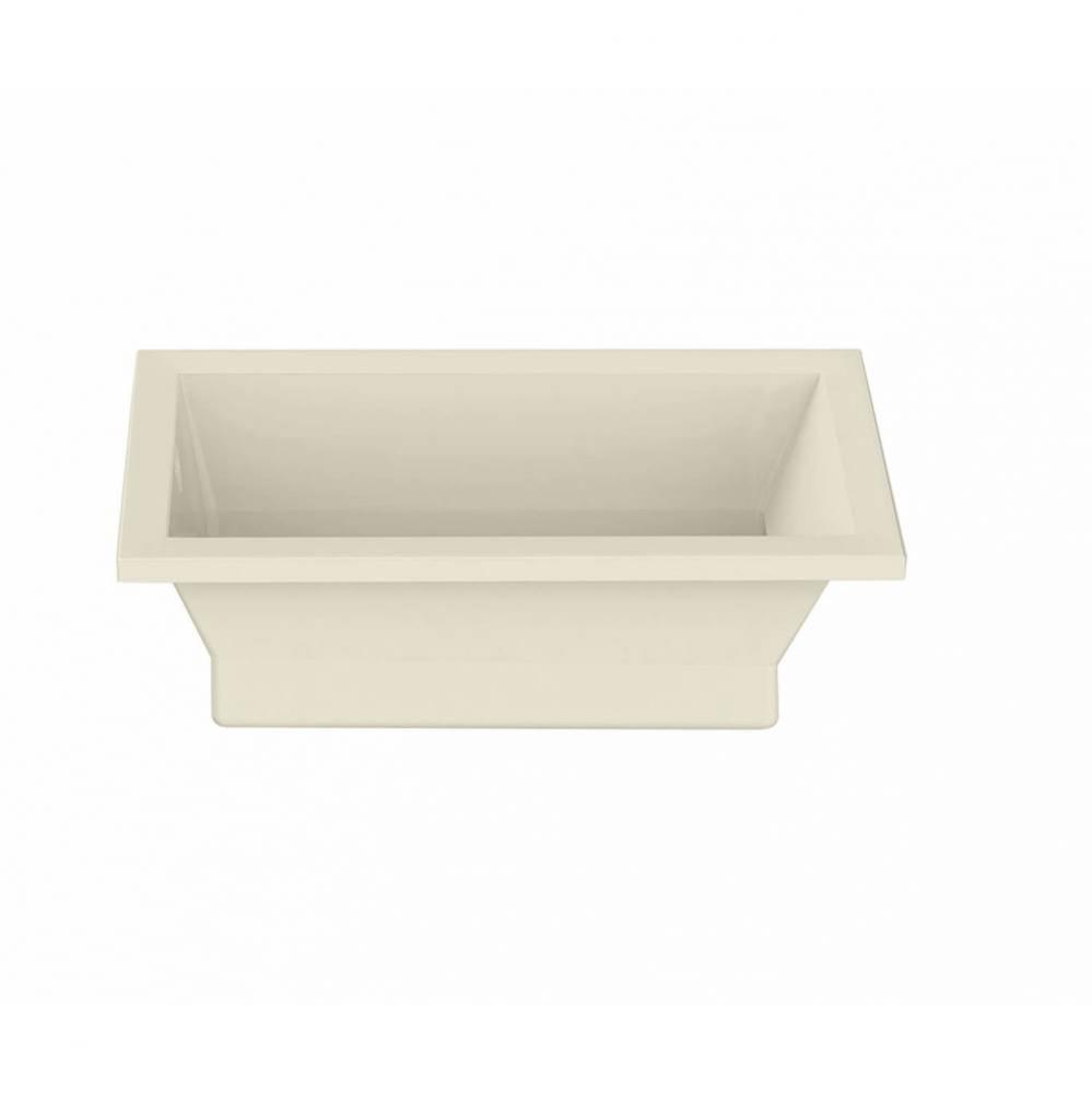 Aiiki 7236 Acrylic Drop-in End Drain Hydrofeel Bathtub in Bone