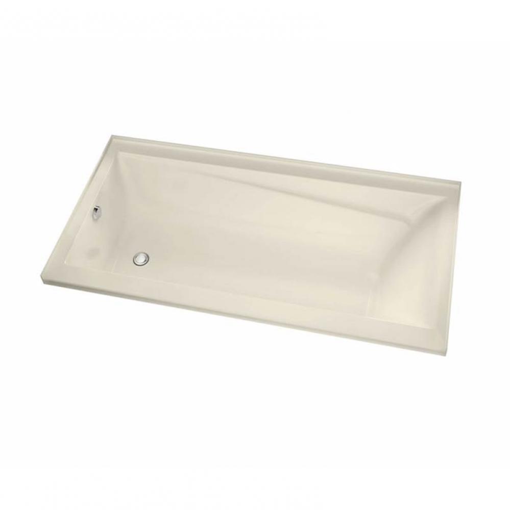 Exhibit 6032 IF Acrylic Alcove Right-Hand Drain Whirlpool Bathtub in Bone