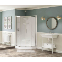 Maax 102997-000-001-100 - Freestyle 40 Neo-Angle 40 x 40 Acrylic Corner Center Drain One-Piece Shower in White