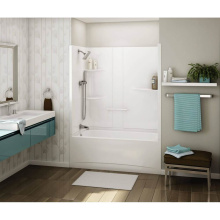 Maax 107001-103-001-004 - ALLIA TS-6032 Acrylic Alcove Left-Hand Drain Two-Piece Aeroeffect Tub Shower in White
