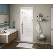 Maax 107006-000-001-003 - ALLIA SHR-3636 Acrylic Alcove Center Drain Three-Piece Shower in White