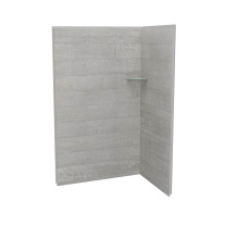 Maax 107462-304-516-000 - Utile 4836 Composite Direct-to-Stud Two-Piece Corner Shower Wall Kit in Factory Rough Vapor