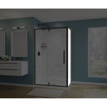 Maax 135327-900-173-000 - Uptown Return Panel for 32 in. Base with Clear glass in Dark Bronze