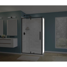 Maax 135328-900-340-000 - Uptown Return Panel for 36 in. Base with Clear glass in Matte Black