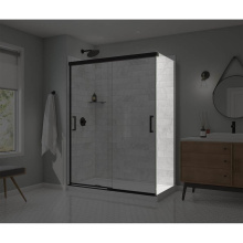 Maax 136560-900-340-000 - Incognito 76 Return Panel for 32 in. Base with Clear glass in Matte Black