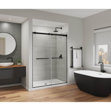 Maax 136955-810-340-000 - Duel Alto 56-59 X 78 in. 8mm Bypass Shower Door for Alcove Installation with GlassShield® gla