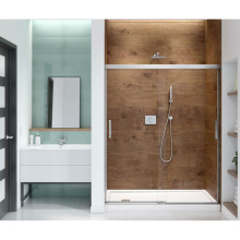 Maax 139350-900-084-000 - Incognito 70 56-59 x 70 1/2 in. 6mm Bypass Shower Door for Alcove Installation with Clear glass in