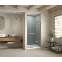 Maax 420043-541-001-100 - B3Square 4842 Acrylic Alcove Shower Base in White with Anti-slip Bottom with Center Drain