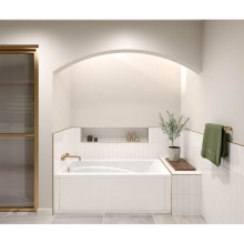 Maax 101265-055-001-103 - Optik 6032 Acrylic Alcove Left-Hand Drain Aerofeel Bathtub in White
