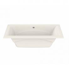 Maax 101270-000-007 - Optik 7236 Acrylic Undermount Center Drain Bathtub in Biscuit
