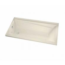Maax 105514-R-003-004 - Exhibit 6032 IF Acrylic Alcove Right-Hand Drain Whirlpool Bathtub in Bone