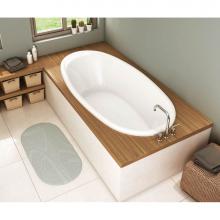 Maax 106168-000-001 - Saturna 72 in. x 36 in. Drop-in Bathtub with End Drain in White
