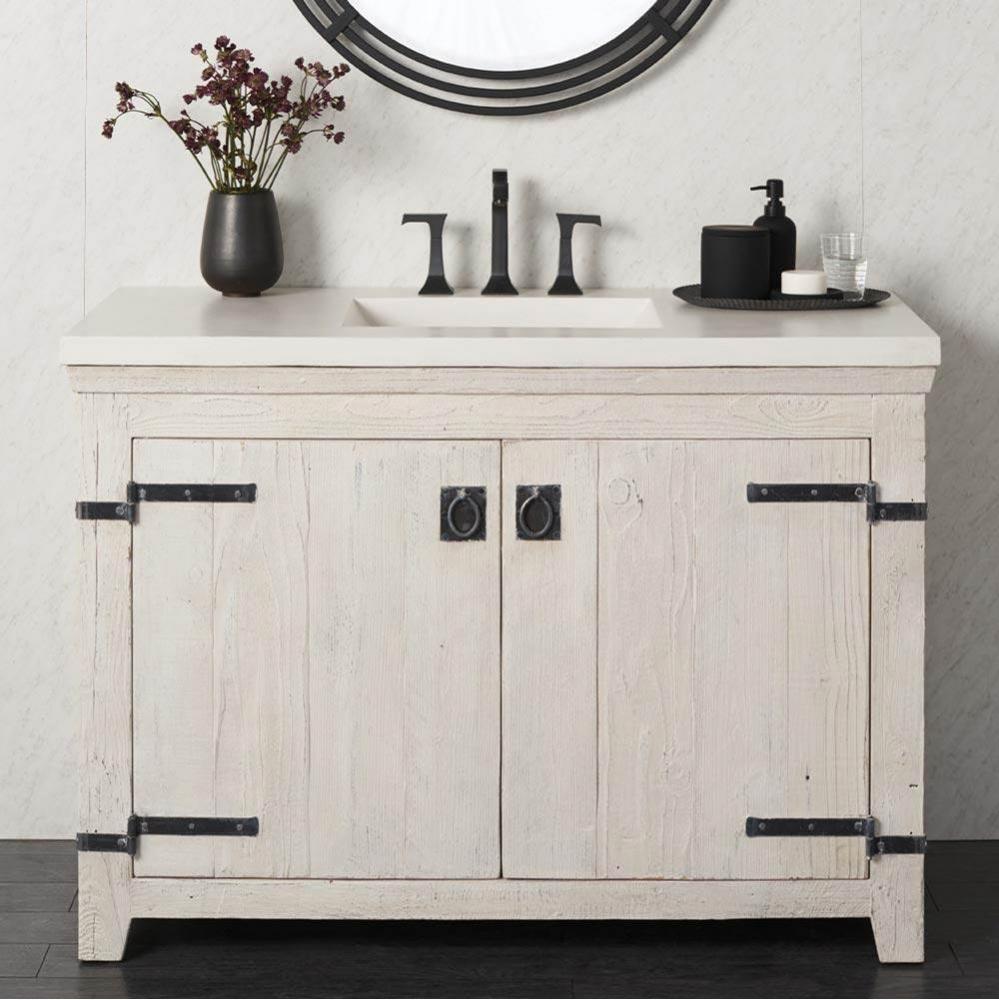 48&apos;&apos; Americana Vanity Base in Whitewash