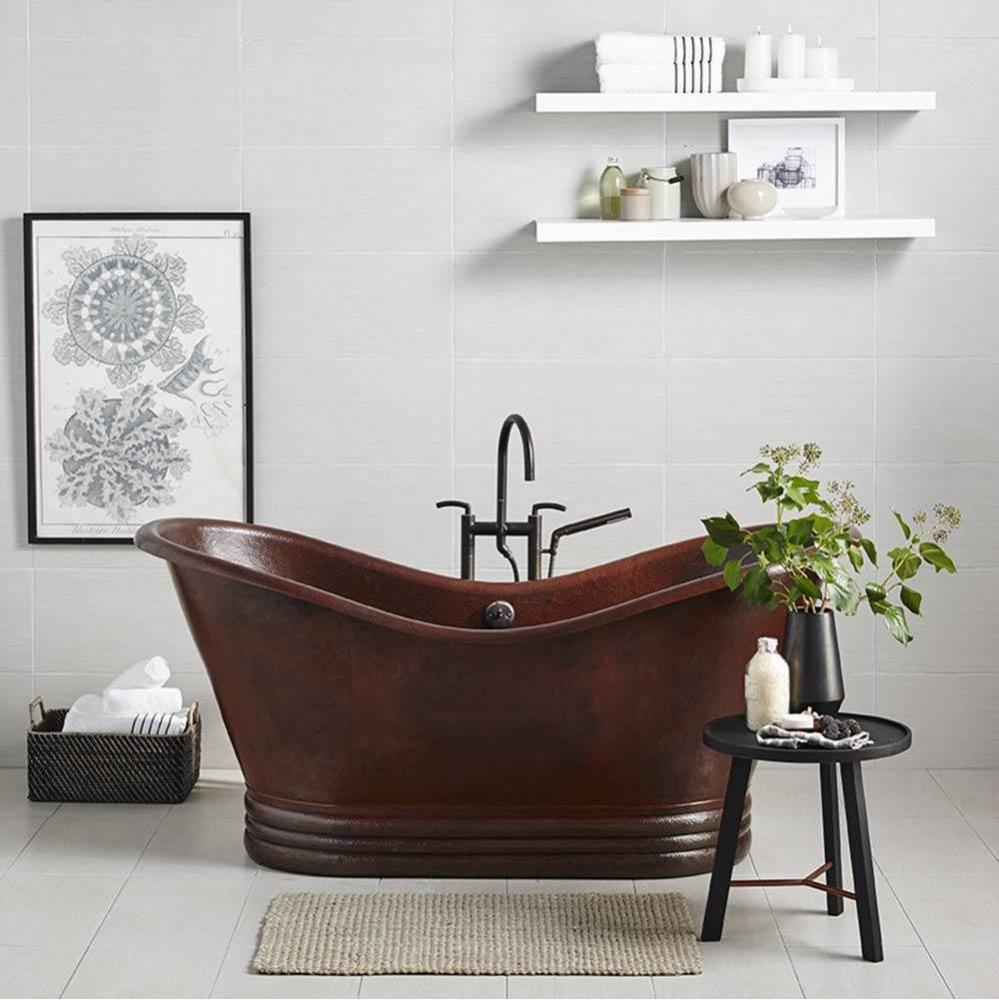 72&apos;&apos; Aurora Bathtub in Antique Copper