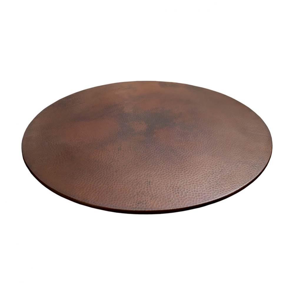 Copper Lazy Susan in Antique, 34&apos;&apos;