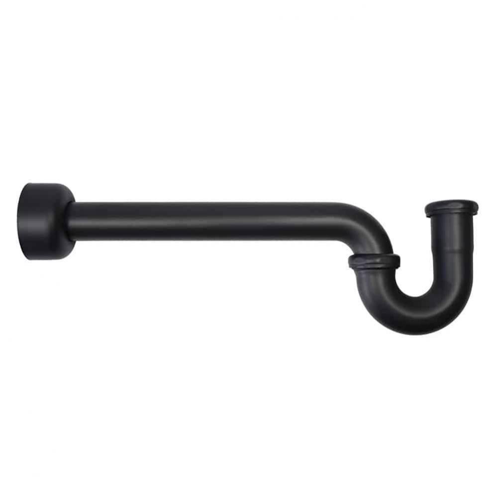 Decorative P-Trap in Matte Black