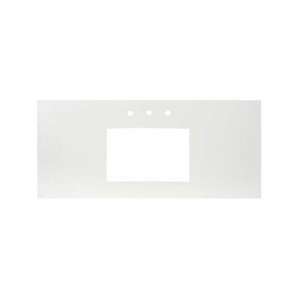48&apos;&apos; Native Stone Vanity Top in Slate- Rectangle with 8&apos;&apos; Widespread Cutout